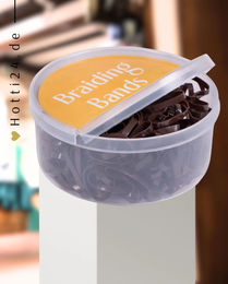 QHP Mähnengummis aus Gummi in brauner Box 50g - 50 g – Bild 1 von 3