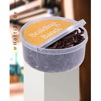 Produktbild von QHP Mähnengummis aus Gummi in brauner Box 50g - 50 g
