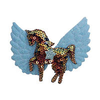 Produktbild von QHP Mähnenklemme Unicorn Bow Einhorn Pailletten Regenbogen 6 Stück
