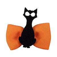 Produktbild von QHP Mähnenschleife Halloween Pony Schwarz Orange aus Polyester