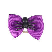 Produktbild von QHP Mähnenschleife Halloween Spider Lila aus Polyester