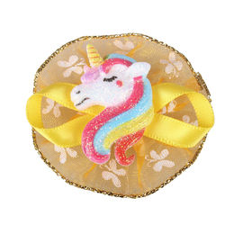 Produktbild von QHP Mähnenschleifen Unicorn Gelb Bunt