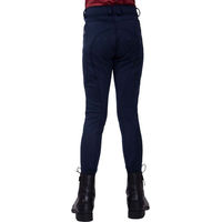 Produktbild von QHP Marlous Junior Softshell Reithose für Kinder in Blau