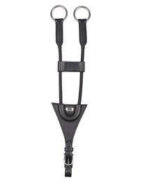 Produktbild von QHP Martingal-Gabel Elastic aus Gummi in Schwarz