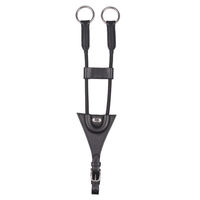 Produktbild von QHP Martingal-Gabel Elastic aus Gummi in Schwarz