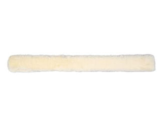 Produktbild von QHP Martingalschoner Kunstfell mit Klettverschluss in Beige oder Weiß 50 cm