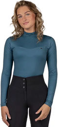 Produktbild von QHP Micah Reitpolo Damen Blau Polyester Sommer