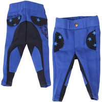 Produktbild von QHP Mickey Reithose für Kinder aus Baumwolle in Blau Größe 92