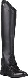 QHP Mini-Chaps Shimmer aus Kunstleder Schwarz Unisex Größe S – Bild 1 von 8