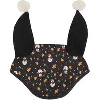 Produktbild von QHP Noël Mütze für Pferde Schwarz aus Polyester mit Pony