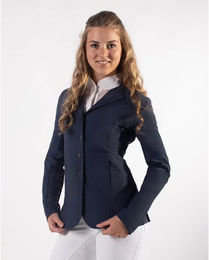 QHP Novèn Turnierjacke für Damen aus Nylon in Blau – Bild 1 von 8