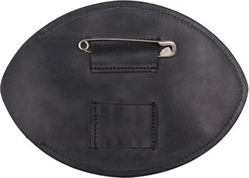 QHP Nummernhalter Basic aus Leder Schwarz 2er Pack – Bild 1 von 4