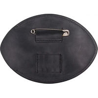 Produktbild von QHP Nummernhalter Basic aus Leder Schwarz 2er Pack