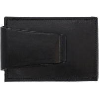 Produktbild von QHP Nummernhalter Clip aus Leder in Schwarz