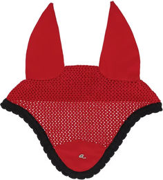 Produktbild von QHP Oakleigh Fliegenhaube für Vollblut in Rot