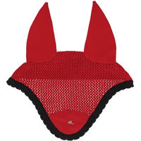 Produktbild von QHP Oakleigh Fliegenhaube für Vollblut in Rot