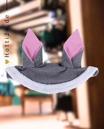 Produktbild von QHP Ohrenhaube Osterhase Grau aus Stoff