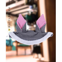 Produktbild von QHP Ohrenhaube Osterhase Grau aus Stoff