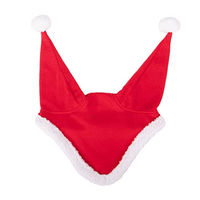 Produktbild von QHP Ohrenhaube Santa für Ponys in Rot