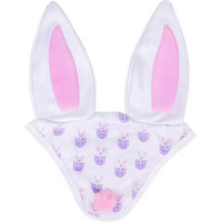 Produktbild von QHP Ohrhaube Easter Bunny für Pony in Weiß und Bunt aus Polyester
