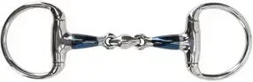 Produktbild von QHP Olivenkopfgebiss aus Edelstahl mit doppelter Bruchstelle für Pferde in Silber