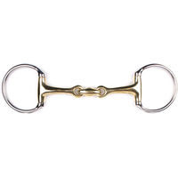 Produktbild von QHP Olivenkopftrense Argentan Doppelt Gebrochen Silber 17 mm 10,5-14,5 cm