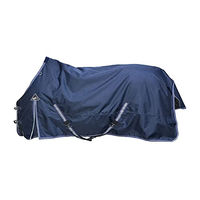 Produktbild von QHP Outdoordecke Tournout Luxus für Pferde wasserdicht 100g Navy 135 cm