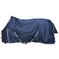 Produktbild von QHP Outdoordecke Tournout Luxus Pony Wasserdicht 200g Navy 110 cm