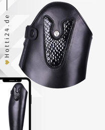 Produktbild von QHP Patches für Reitstiefel Sasha Croco Black aus Kunstleder