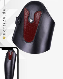 Produktbild von QHP Patches für Reitstiefel Sasha Croco Bordeaux aus Kunstleder