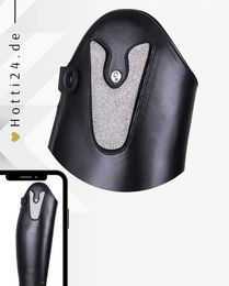 Produktbild von QHP Patches für Reitstiefel Sasha Glitter Silber aus Kunstleder