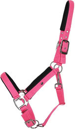 QHP Pferdehalfter aus Nylon in Schwarz Braun oder Rosa – Bild 1 von 1