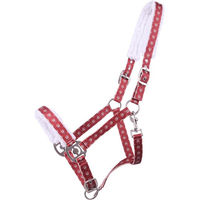 Produktbild von QHP Pferdehalfter Christmas Rot aus Polyester