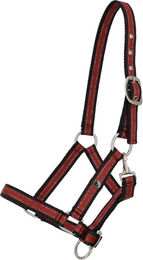 Produktbild von QHP Pferdehalfter für Fohlen aus Nylon in Rot oder Schwarz