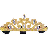 Produktbild von QHP Pferdekrone aus Filz in Gold Standard