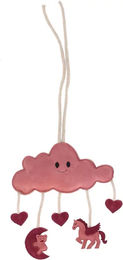 QHP Pferdespielzeug Novy Rosa aus Velours mit Kokosfaser-Füllung – Bild 1 von 2