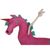 Produktbild von QHP Pferdespielzeug Unicorn aus Naturmaterial in Rosa