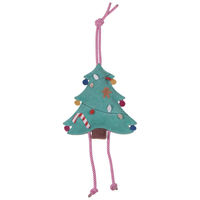 Produktbild von QHP Pferdespielzeug Weihnachtsbaum bunt grün