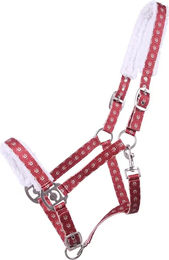 QHP Pony Halfter Christmas Rot aus Polyester – Bild 1 von 2