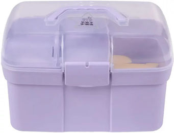 QHP Pony Power Putzbox aus Kunststoff in Lila – Bild 1 von 4
