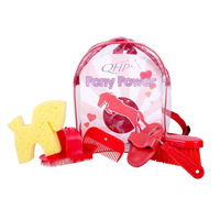 Produktbild von QHP Pony Power Putzrucksack für Pferde in Rot