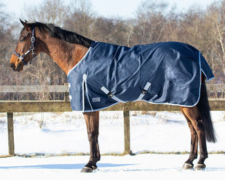 Produktbild von QHP Pony Regendecke Turnout 600D 200gr Blau