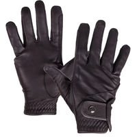 Produktbild von QHP Pro Reithandschuhe aus Leder Schwarz Größe M Unisex
