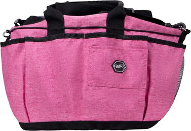 QHP Putztasche aus Polyester mit vielen Fächern und Tragegriffen in Rosa – Bild 1 von 2