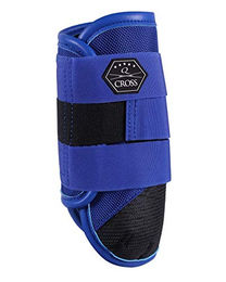 QHP Q-Cross Eventing Gamaschen vorne für Pferde aus Polyester in Blau Größe XL – Bild 1 von 2
