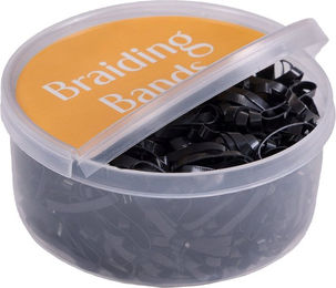 QHP Q-essentials Mähnengummis aus Kautschuk in schwarzer Box - 50 g – Bild 1 von 3