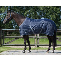 Produktbild von QHP Q-essentials Stalldecke für Pferde Blau mit 150 g Füllung - 150 g