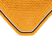 Produktbild von QHP QCross Eldorado Fliegenohren für Ponys aus Polyester in Beige und Orange