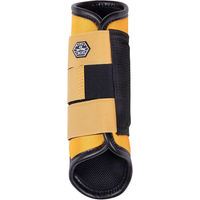 Produktbild von QHP QCross Eventing Hinterbeingamaschen Gelb Größe M aus Polyester