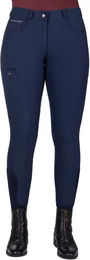 Produktbild von QHP Qiara Reithose Damen Full Grip Winter Blau Größe 40